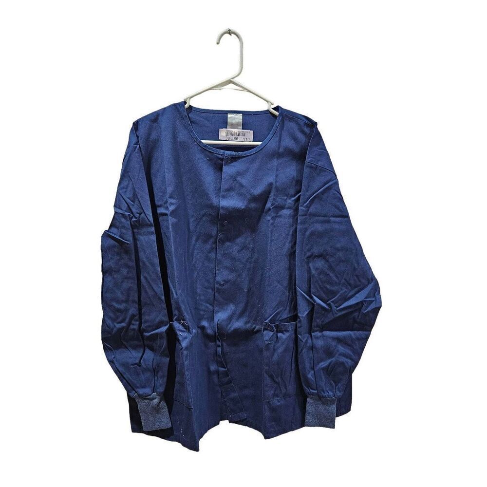 Medline 2XL scrub top dark blue